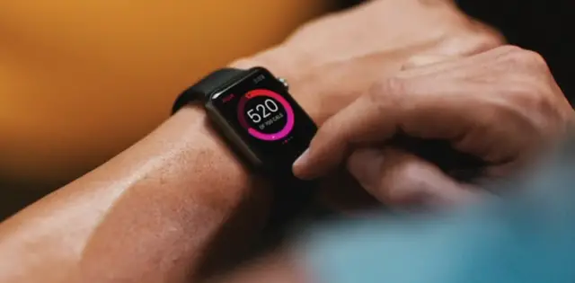 Apple Watch on hand