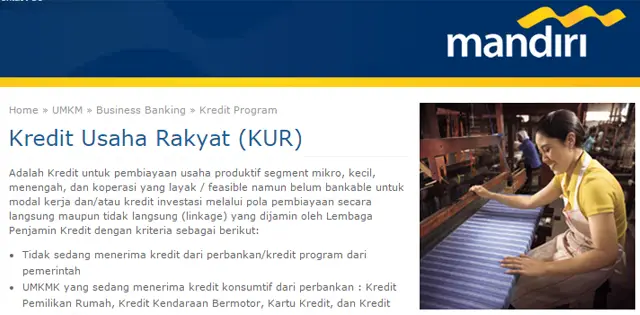 Kredit Usaha Rakyat Bank Mandiri