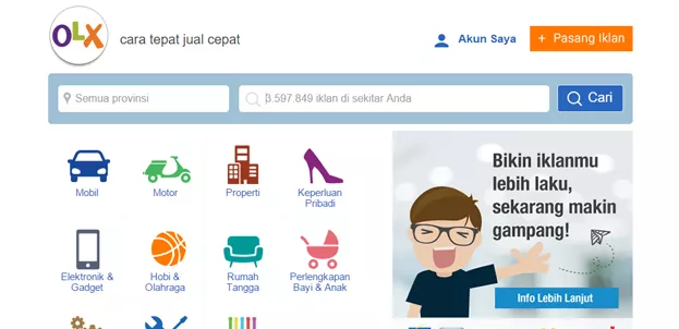 Pasang Iklan di OLX Sekarang Tidak Bisa Gratis 100% OLX