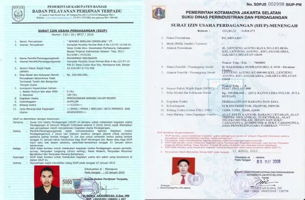 Cara Membuat SIUP (Surat Izin Usaha Perdagangan) Mudah Kok, Baca Aja Contoh SIUP