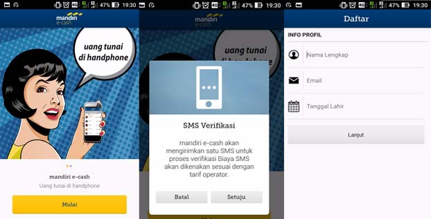 daftar mandiri e-cash