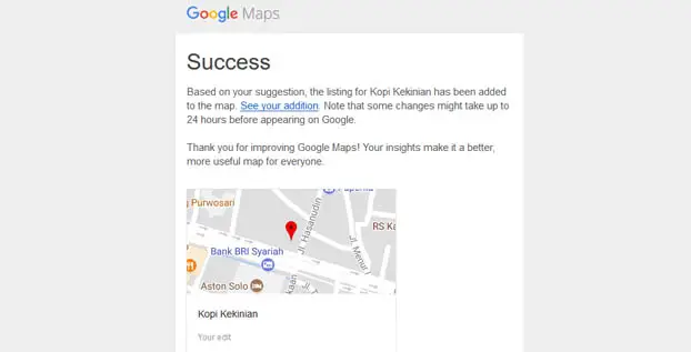 Google maps - kopi
