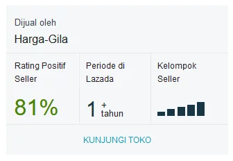 Cara Beli Barang di Lazada yang Aman Dari Penipuan Lazada - Rating Toko