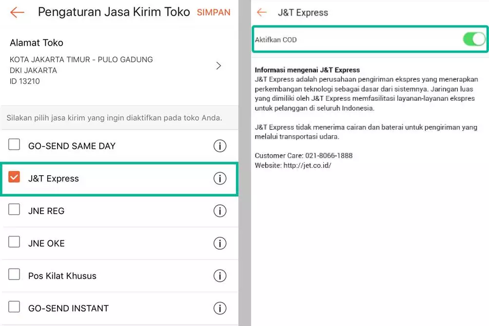 Cara Mengaktifkan Metode Pembayaran COD (Bayar di Tempat) di Shopee COD Shopee