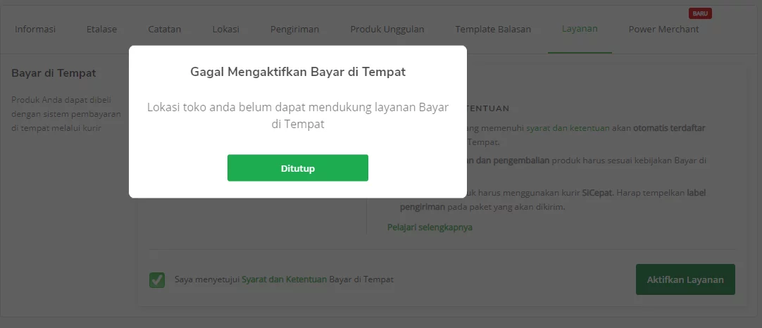 Cara Mengaktifkan Bayar di Tempat (COD) Tokopedia untuk Seller Bayar di Tempat Tokopedia