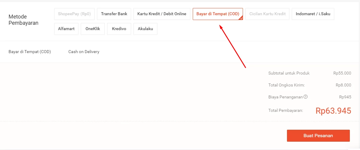 Cara Mengaktifkan Metode Pembayaran COD (Bayar di Tempat) di Shopee fitur cod shopee