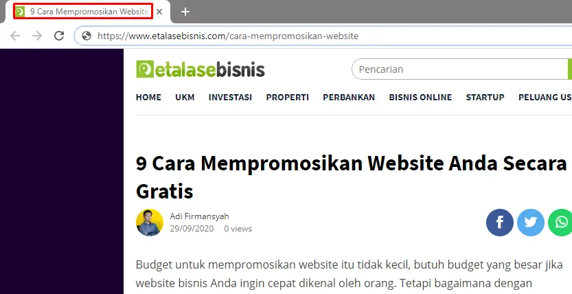 Tag Judul SEO