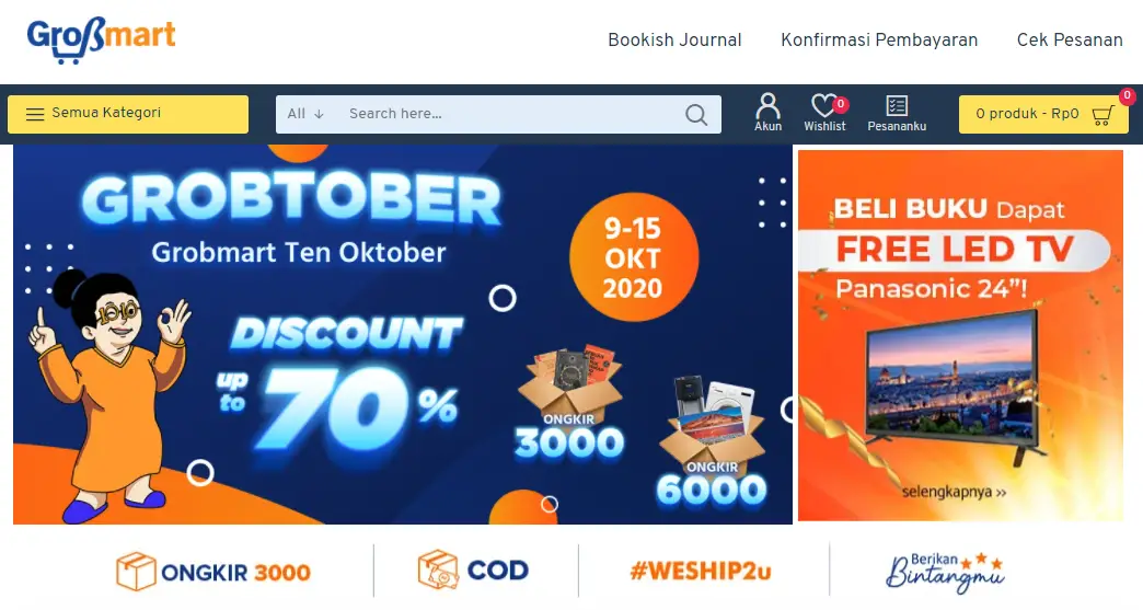 8 Toko Buku Online Terlengkap Selain Gramedia Grobmart