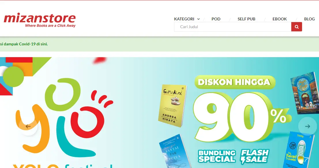 8 Toko Buku Online Terlengkap Selain Gramedia Mizanstore