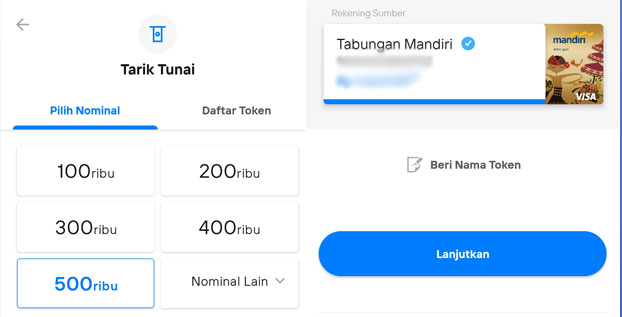 tarik tunai tanpa kartu atm mandiri