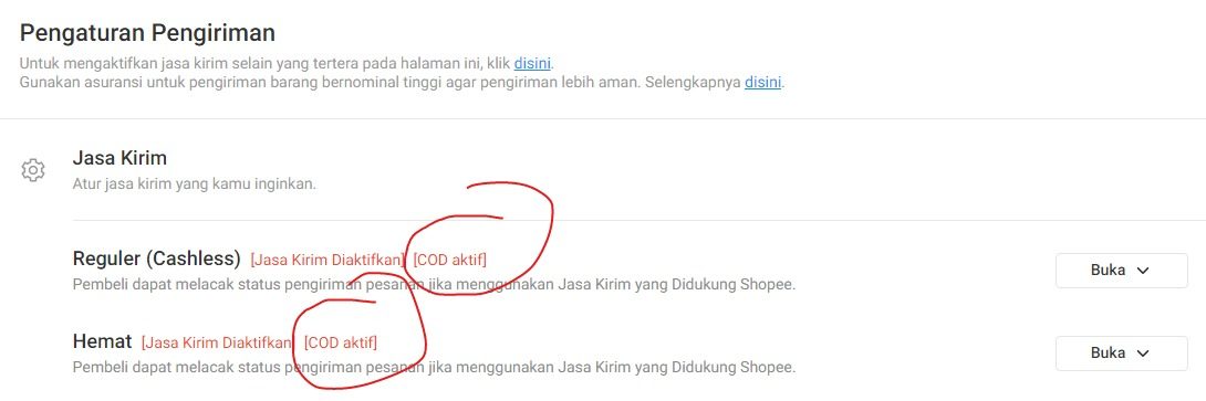 Cara Mengaktifkan COD di Shopee (Bayar di Tempat) COD Shopee