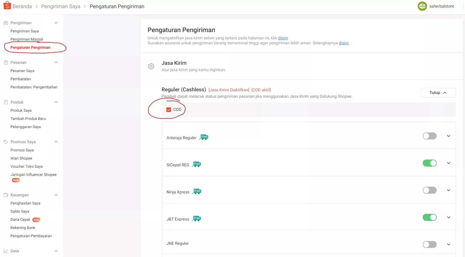 Cara Mengaktifkan COD di Shopee (Bayar di Tempat) Cara Mengaktifkan COD di Shopee