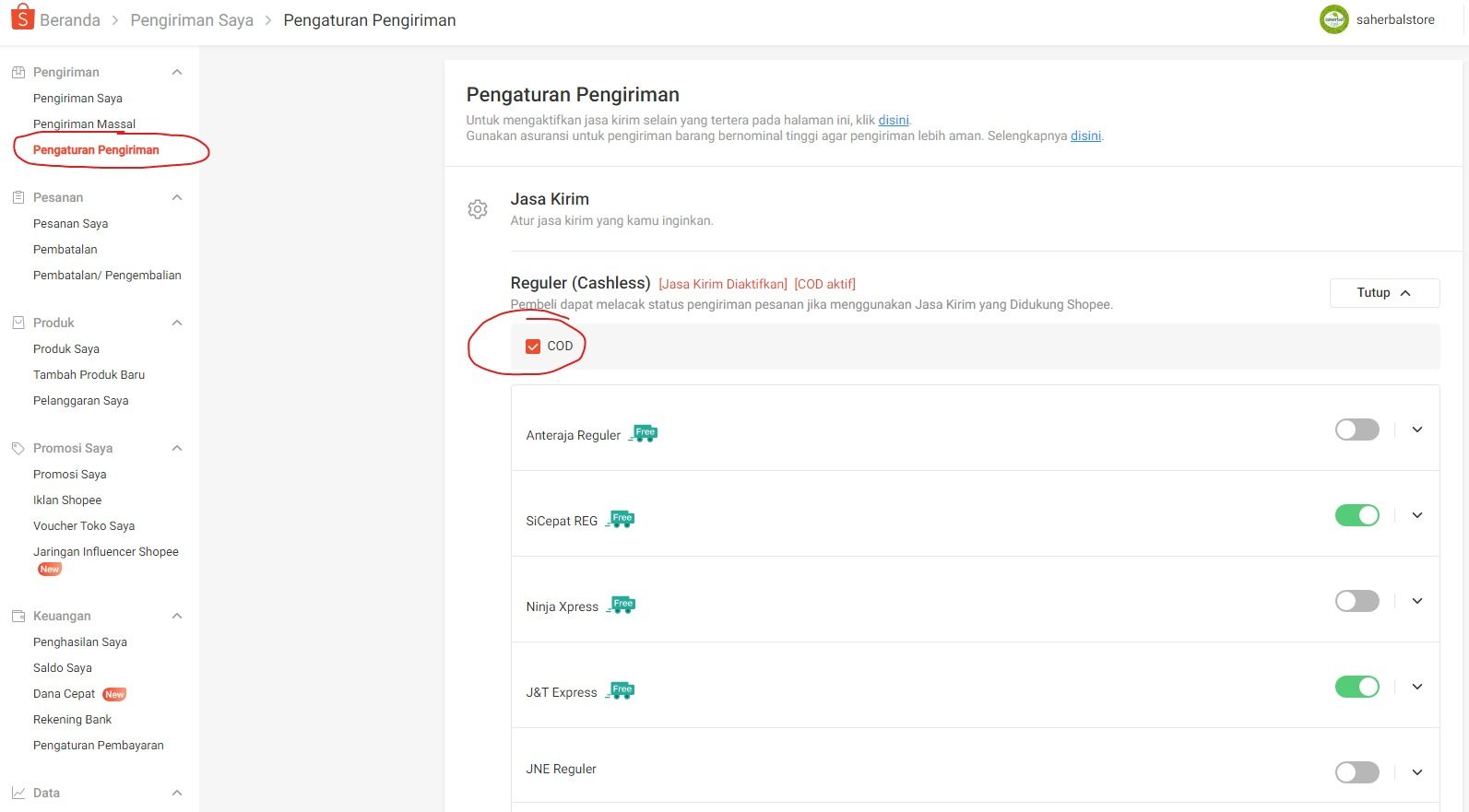 Cara Mengaktifkan COD di Shopee (Bayar di Tempat) Cara Mengaktifkan COD di Shopee