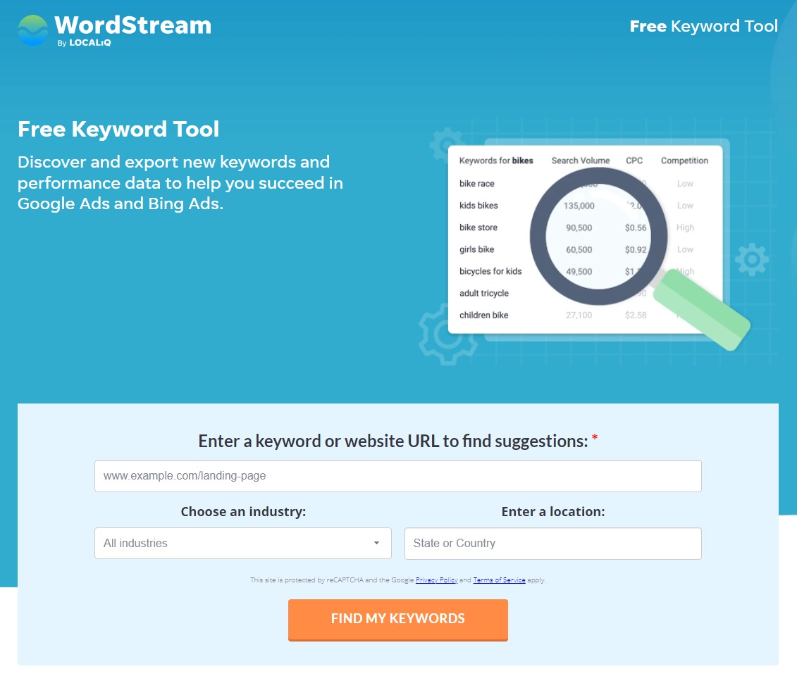 Free Keywords Tool