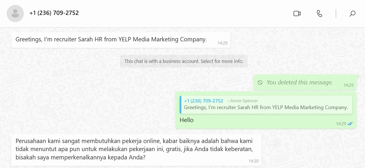 Awas Kena Tipu Part Time Job Telegram! Penipu