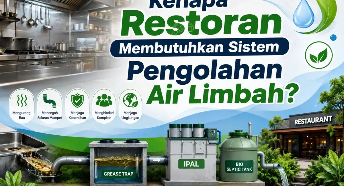 Sistem Pengolahan Air Limbah Restoran itu Penting Sistem Pengolahan Air Limbah Restoran