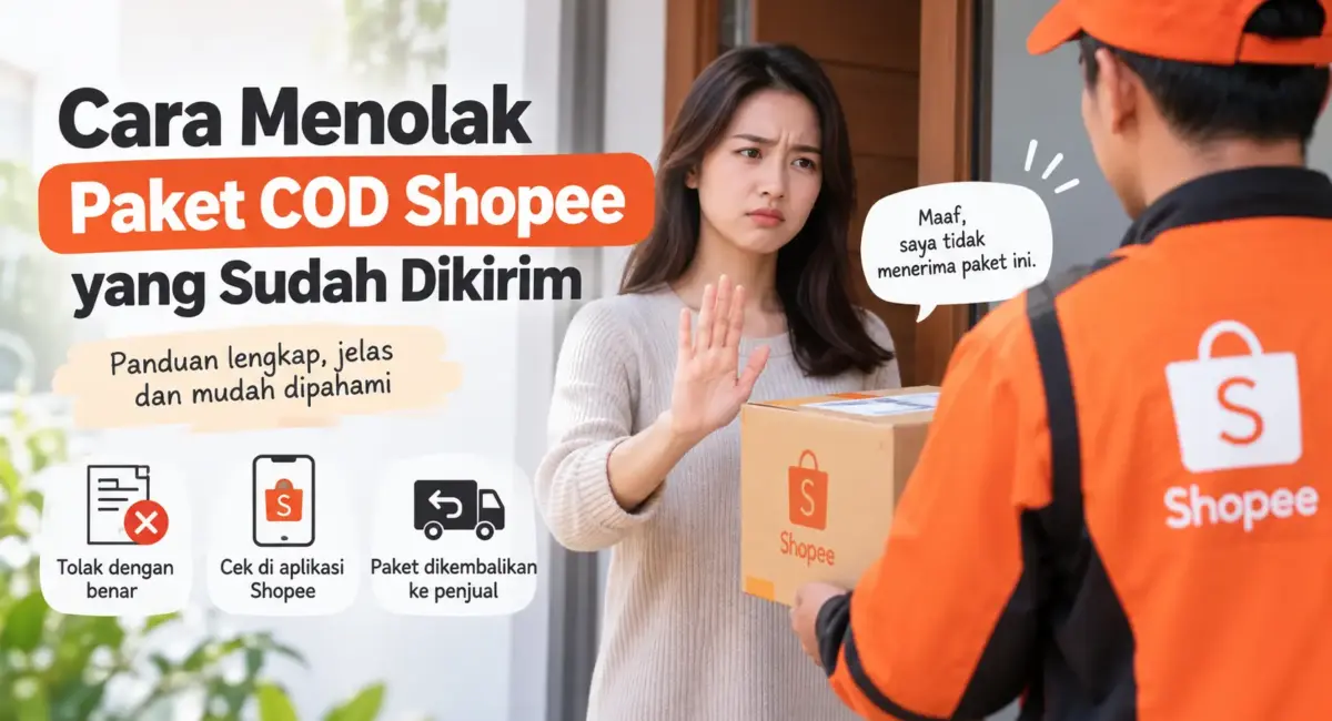 Cara Menolak Paket COD Shopee
