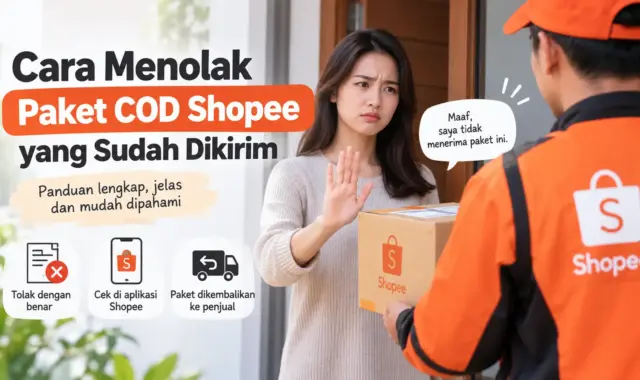 Cara Menolak Paket COD Shopee