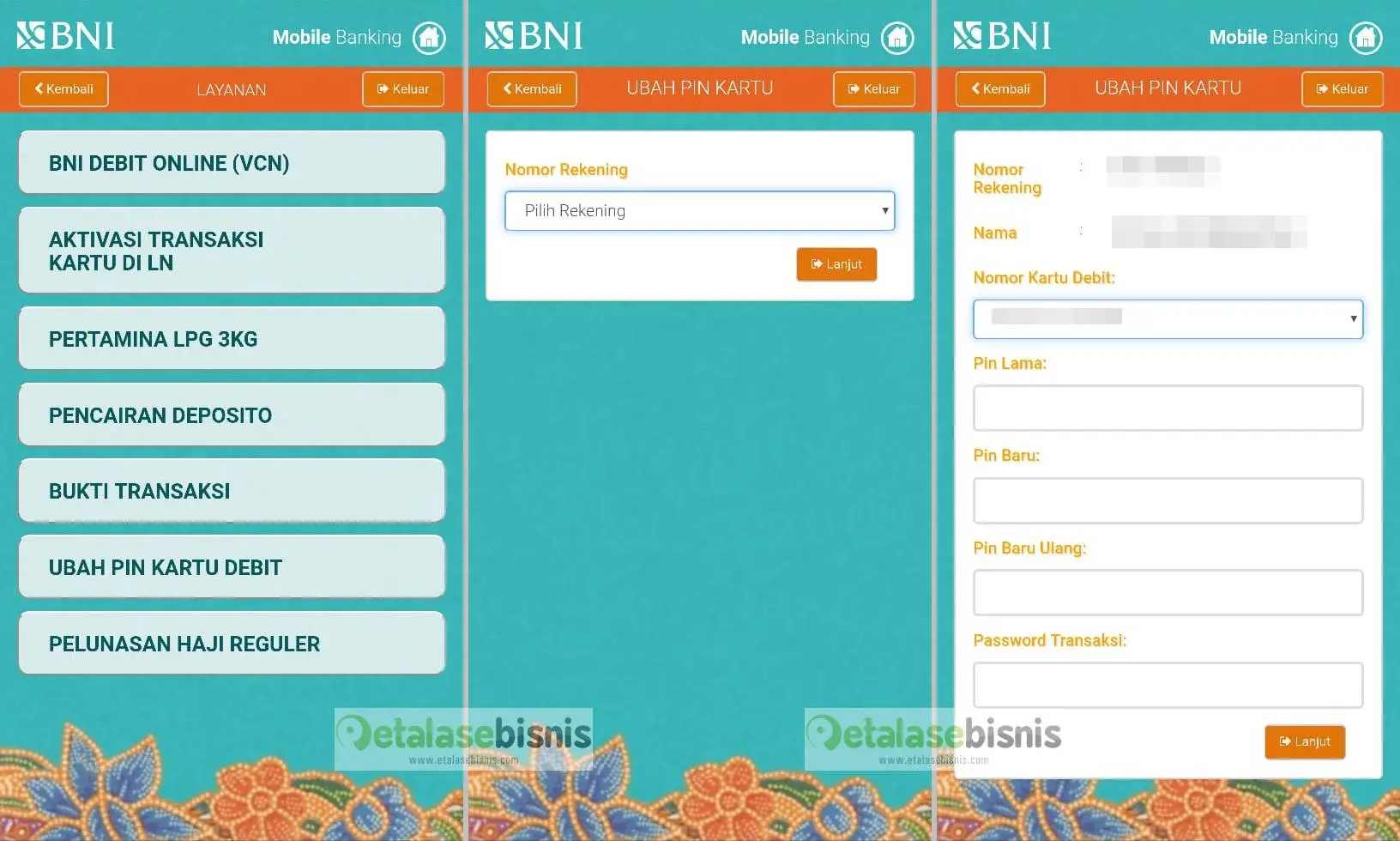 Cara Ganti Pin Blokir Kartu Debit Bni Lewat Bni Mobile Banking
